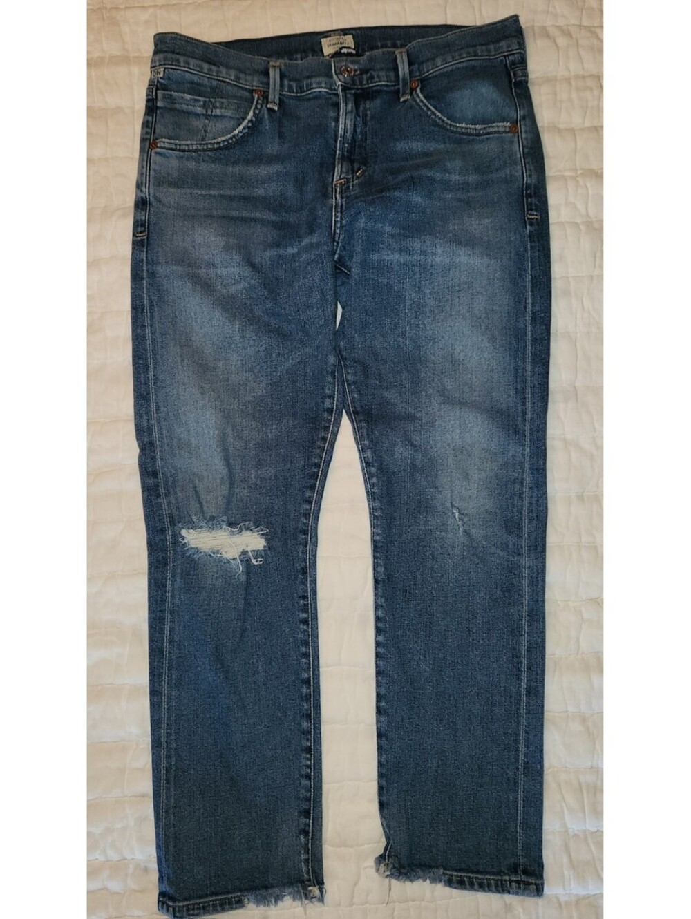 Citizens of Humanity Women's Jeans Virage Elsa Mid-rise Slim Fit Crop  W28 L25